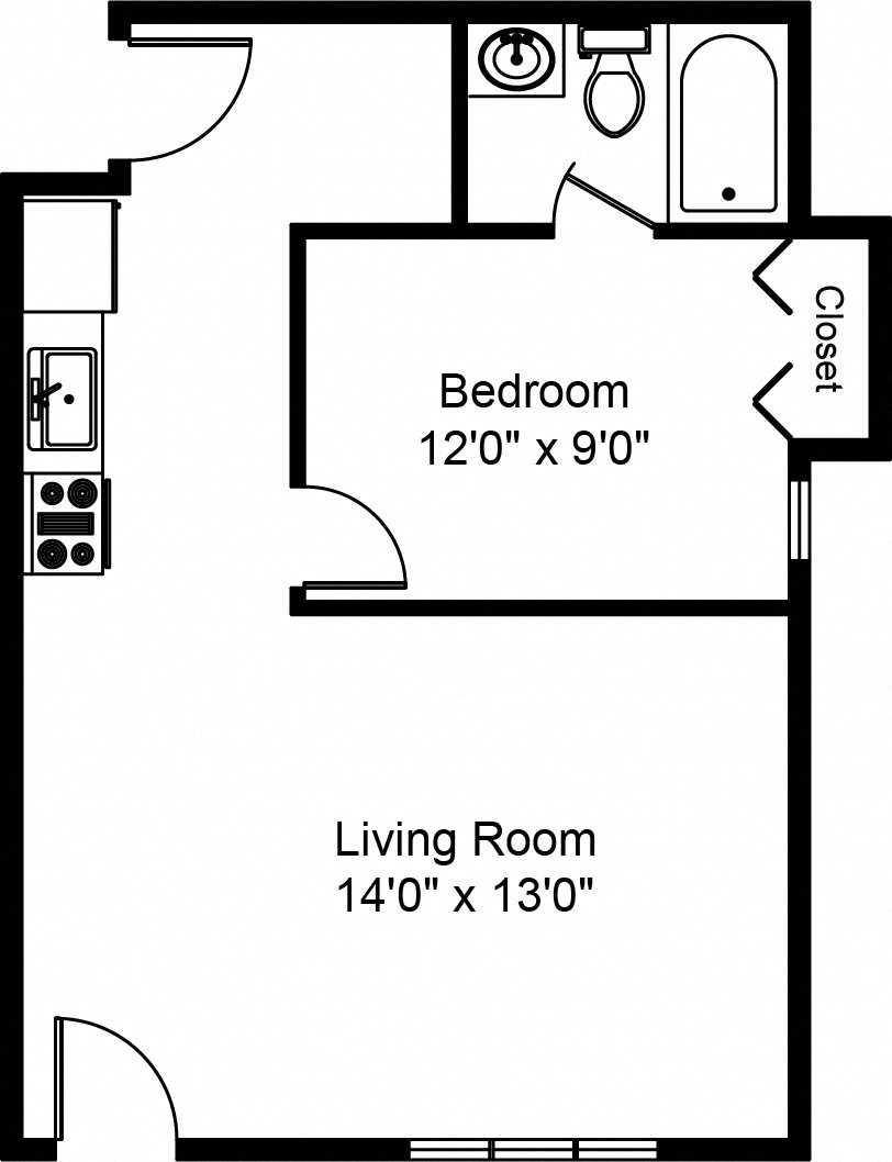 1 Bed Apt Wilshire Hills 1 Bedroom Apartment in Lancaster